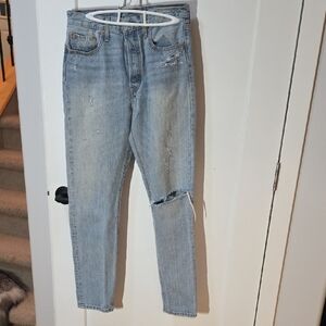 Levi's Distressed Light Blue Jeans Size 29